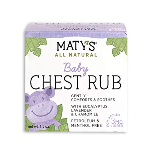 Matys All Natural Baby Chest Rub 1.5 Oz, Eases Congestion &Amp; Soo