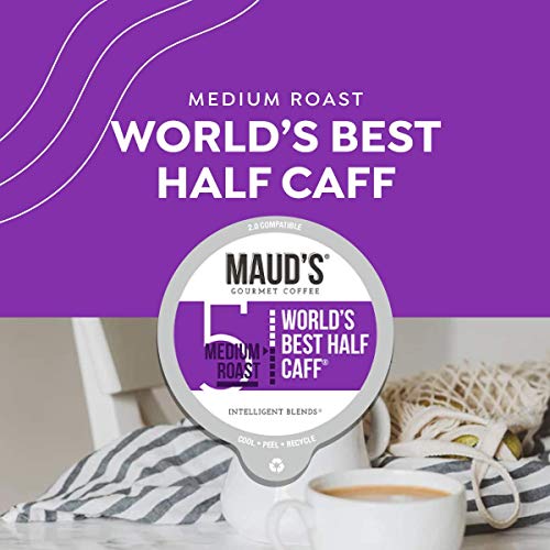 Mauds Half Caff Coffee Worlds Best Half Caff, 100Ct. Recycla