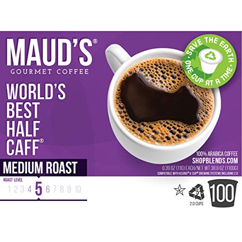 Mauds Half Caff Coffee Worlds Best Half Caff, 100Ct. Recycla