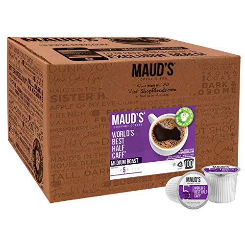Mauds Half Caff Coffee Worlds Best Half Caff, 100Ct. Recycla