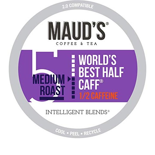 Mauds Half Caff Coffee Worlds Best Half Caff, 100Ct. Recycla