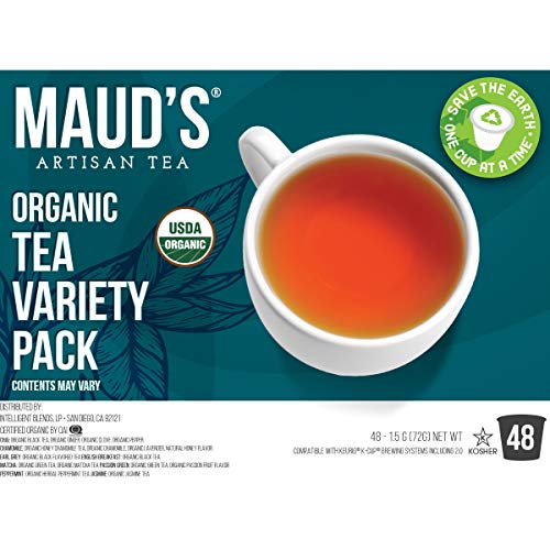 Mauds 8 Blend Organic Tea Variety Pack 48ct. Solar Energy Produ...