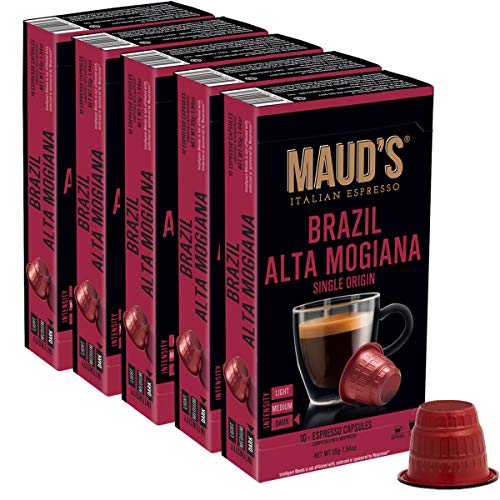 Mauds Brazil Alta Mogiana Espresso Capsules 50Ct. 100% Hand-Cra