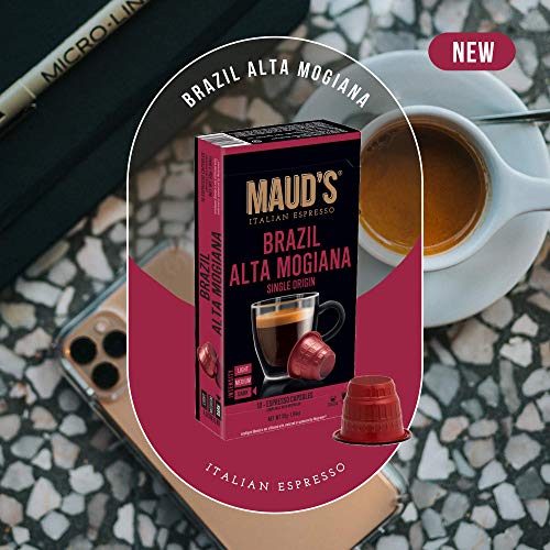 Mauds Brazil Alta Mogiana Espresso Capsules 50Ct. 100% Hand-Cra