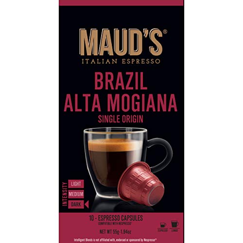 Mauds Brazil Alta Mogiana Espresso Capsules 50Ct. 100% Hand-Cra