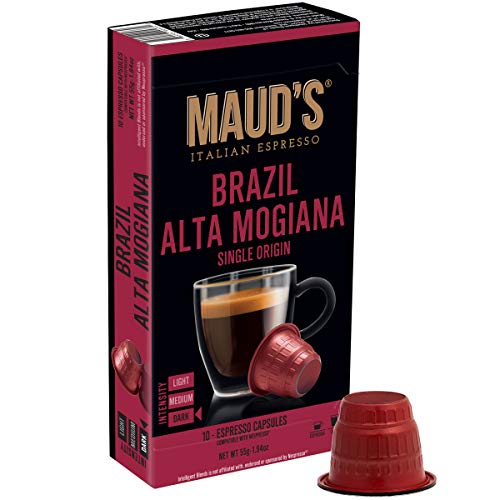 Mauds Brazil Alta Mogiana Espresso Capsules 50Ct. 100% Hand-Cra