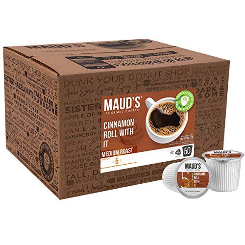 Mauds Cinnamon Roll Coffee Cinnamon Roll With It, 50Ct. Recyc