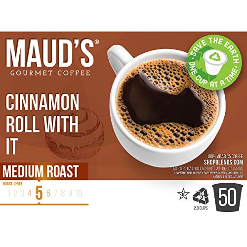 Mauds Cinnamon Roll Coffee Cinnamon Roll With It, 50Ct. Recyc