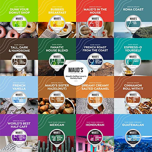 Mauds Coffee Lovers Variety Pack, 40Ct. Recyclable Single Serv
