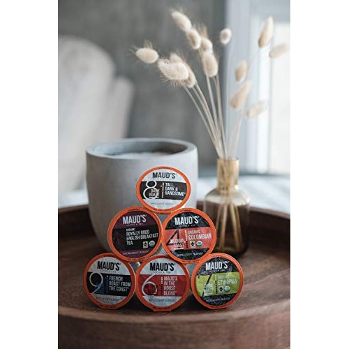 Mauds Decaf Coffee Variety Pack, 80Ct. Recyclable Single Serve