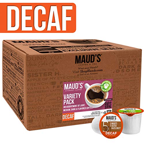 Mauds Decaf Coffee Variety Pack, 80Ct. Recyclable Single Serve