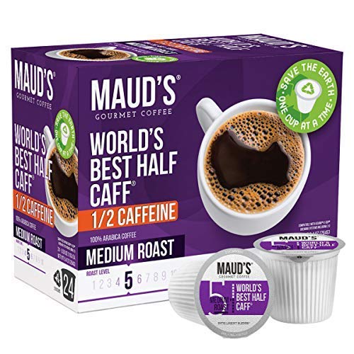 Mauds Half Caff Coffee Worlds Best Half Caff, 24Ct. Recyclab
