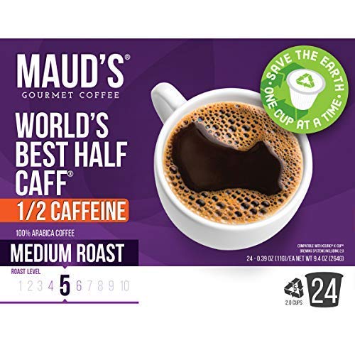 Mauds Half Caff Coffee Worlds Best Half Caff, 24Ct. Recyclab