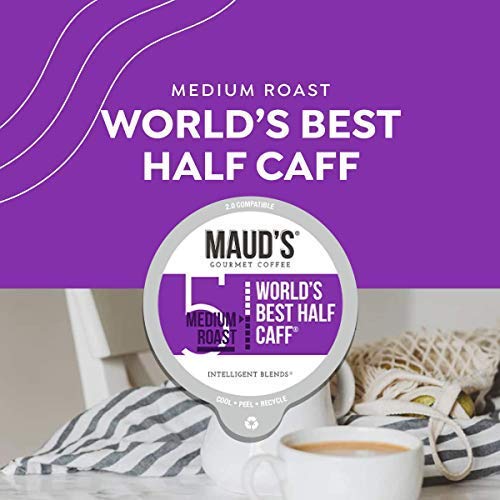 Mauds Half Caff Coffee Worlds Best Half Caff, 24Ct. Recyclab