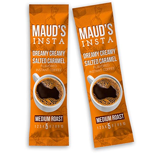 Mauds Instant Salted Caramel Coffee Dreamy Creamy, 26ct. Sola...