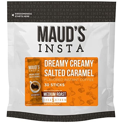 Mauds Instant Salted Caramel Coffee Dreamy Creamy, 26ct. Sola...