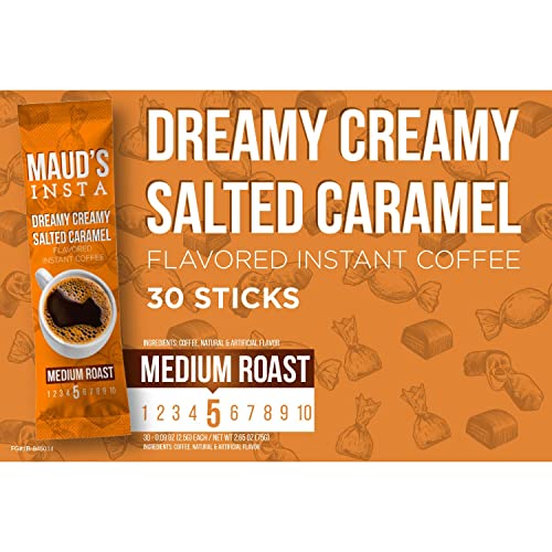 Mauds Instant Salted Caramel Coffee Dreamy Creamy, 26ct. Sola...