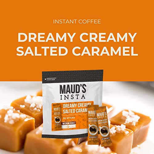 Mauds Instant Salted Caramel Coffee Dreamy Creamy, 26ct. Sola...