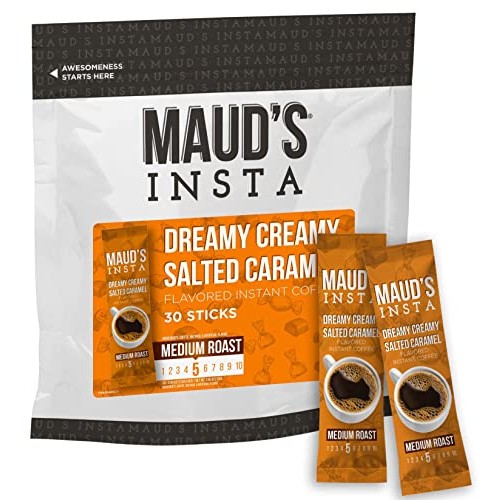 Mauds Instant Salted Caramel Coffee Dreamy Creamy, 26ct. Sola...
