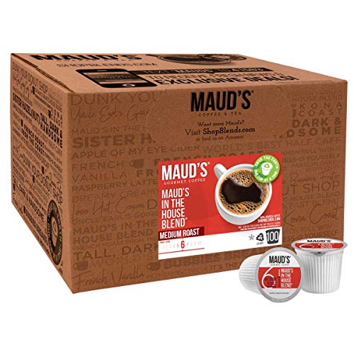 Mauds Medium Dark Roast Coffee In The House Blend, 100Ct. Rec