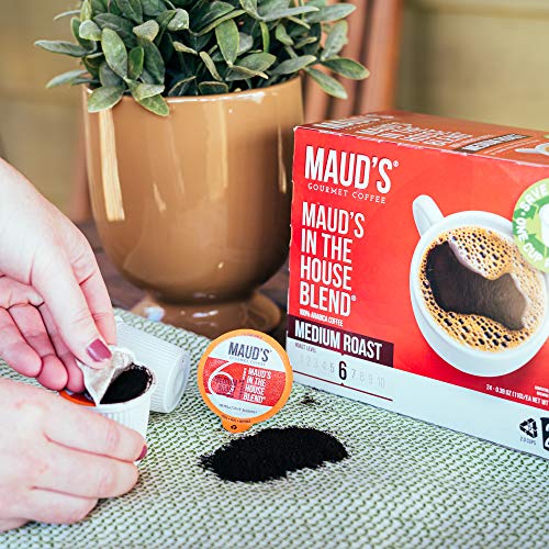 Mauds Medium Dark Roast Coffee In The House Blend, 100Ct. Rec