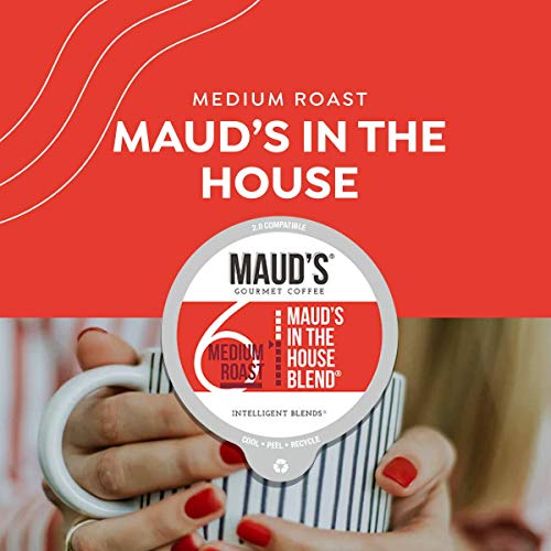 Mauds Medium Dark Roast Coffee In The House Blend, 100Ct. Rec