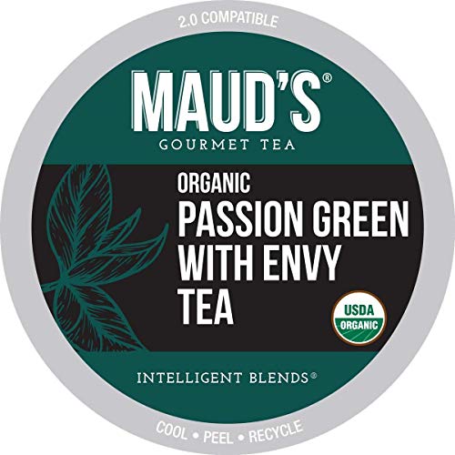 Mauds Organic Green Tea Passion Passion Green Envy Tea, 24Ct.