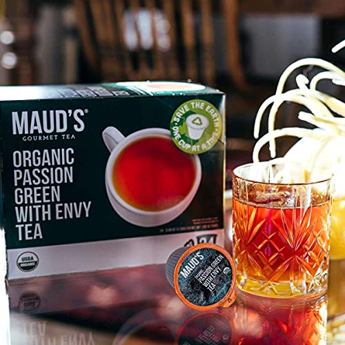 Mauds Organic Green Tea Passion Passion Green Envy Tea, 24Ct.