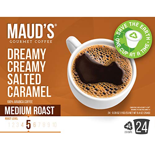 Mauds Salted Caramel Coffee Dreamy Creamy Caramel, 24Ct. Recy