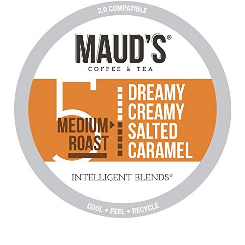 Mauds Salted Caramel Coffee Dreamy Creamy Caramel, 24Ct. Recy
