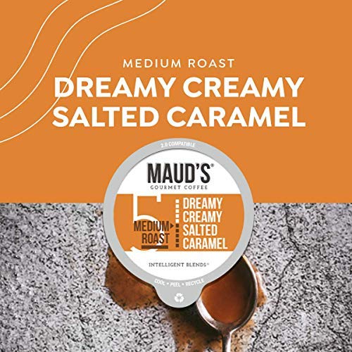 Mauds Salted Caramel Coffee Dreamy Creamy Caramel, 24Ct. Recy