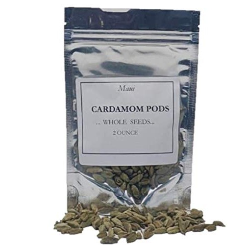 Maui Cardamom Pods Whole Spice 2 Oz 56Gms ~ Natural | Vegan
