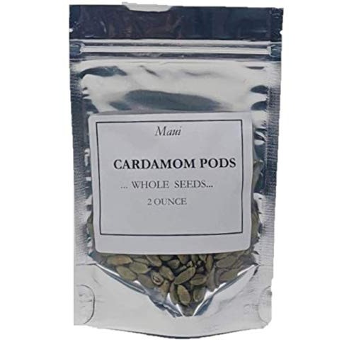 Maui Cardamom Pods Whole Spice 2 Oz 56Gms ~ Natural | Vegan
