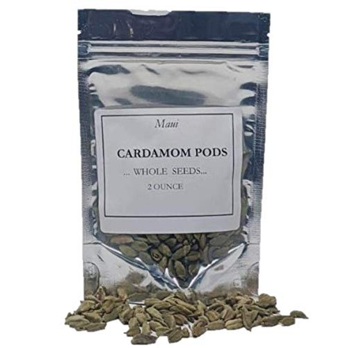 Maui Cardamom Pods Whole Spice 2 Oz 56Gms ~ Natural | Vegan