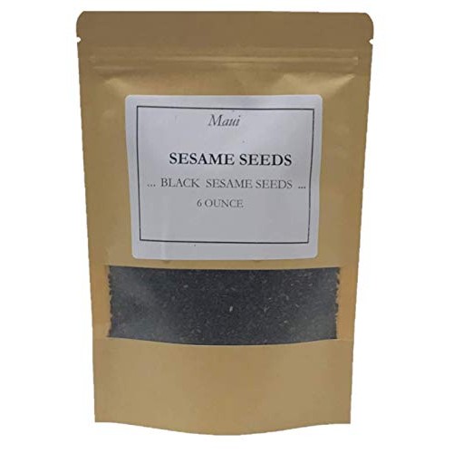 Maui Sesame Seeds - Mix Sesame Seeds - Black Sesame Seeds 6 Oz -