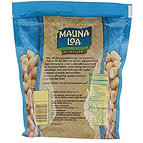 Mauna Loa Dry Roasted Macadamia Nuts With Sea Salt All Natural,