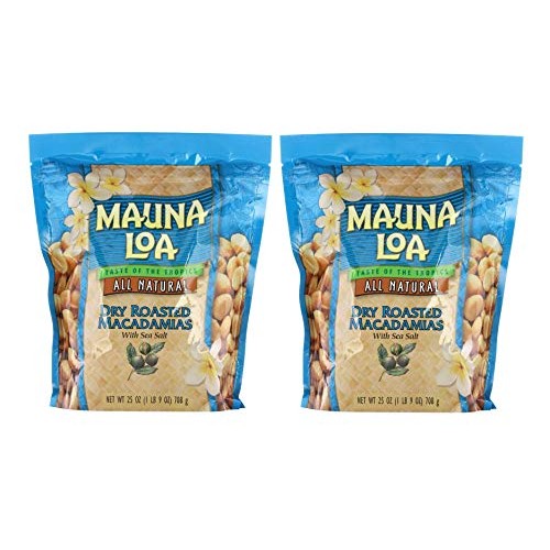 Mauna Loa Dry Roasted Macadamia Nuts With Sea Salt All Natural,