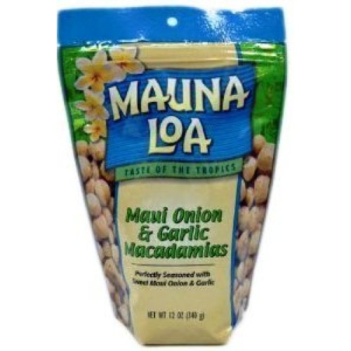 Hawaiian Value Pack Mauna Loa Macadamia Nuts Maui Onion &Amp; Garlic
