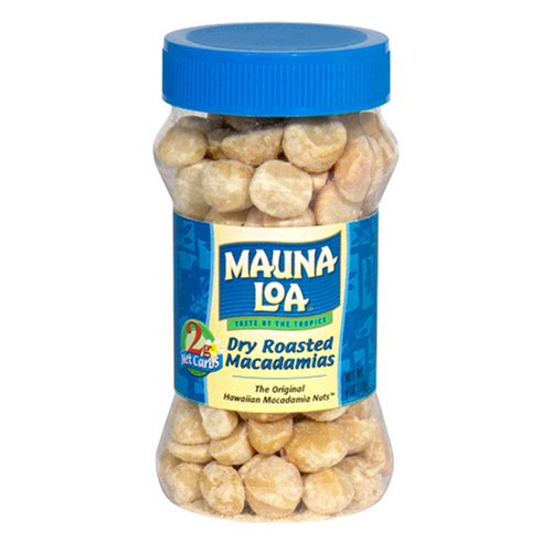 Mauna Loa Macadamias, Dry Roasted Macadamias, 6-Ounce Jars Pack