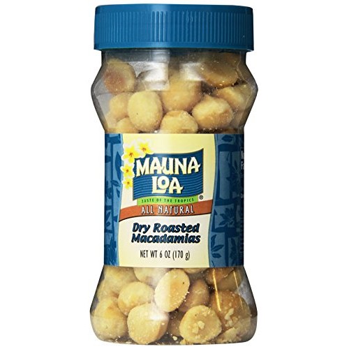 Mauna Loa Macadamias, Dry Roasted Macadamias, 6 Ounce Jars