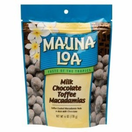 Mauna Loa Milk Chocolate Toffee Macademia Nuts, 6 Oz