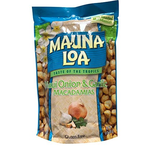 Hawaiian Roasted Macadamia Nuts Maui Onion And Garlic, 10 Ounce