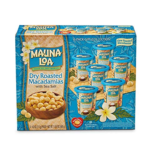 Mauna Loa Dry Roasted Macadamia Nuts With Sea Salt Box Set - 4 O