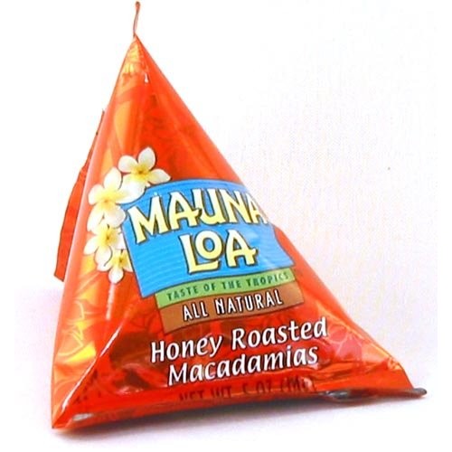 Mauna Loa Honey Roasted Macadamia Nuts, 0.5-Ounce Triangle Pack