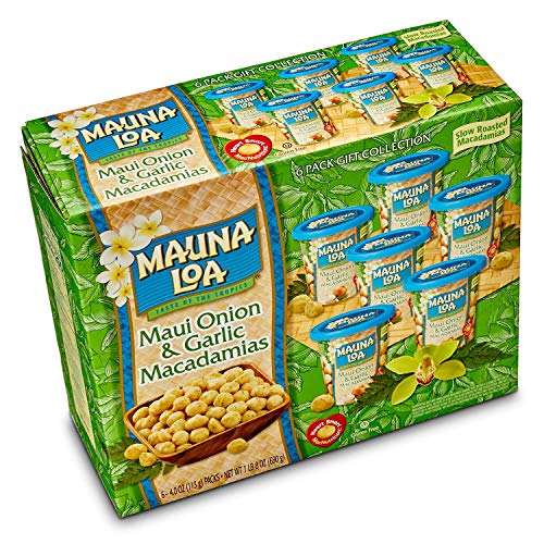 Mauna Loa Dry Roasted Macadamia Nuts Maui Onion And Garlic 4Oz