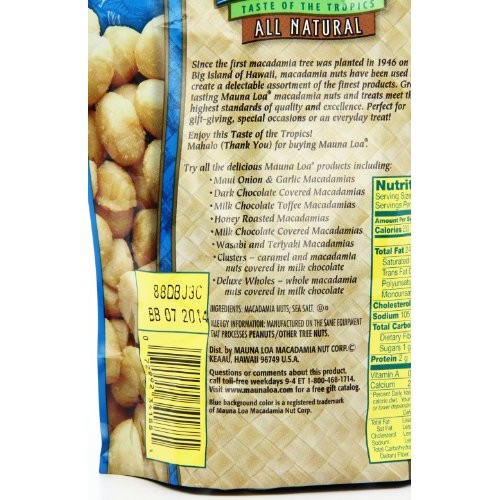 Mauna Loa Macadamias, Dry Roasted With Sea Salt, 10-Oz.