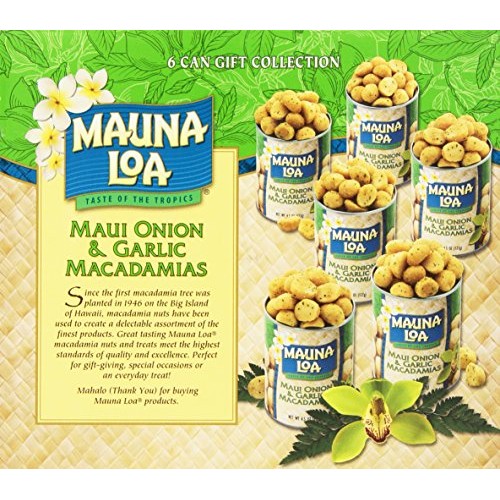 Mauna Loa Macadamias, Maui Onion &Amp; Garlic, 4.5-Ounce Containers