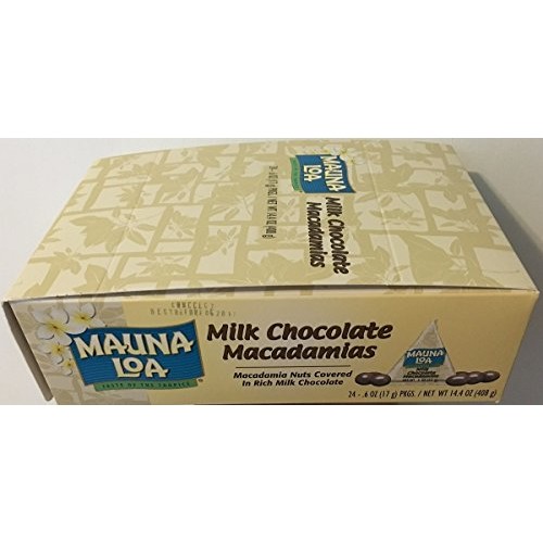 Mauna Loa Milk Chocolate Macadamias, 0.6-Ounce Triangle Pack Pa