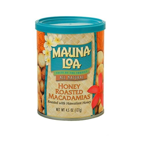 Mauna Loa Premium Hawaiian Roasted Macadamia Nuts, Honey Roasted