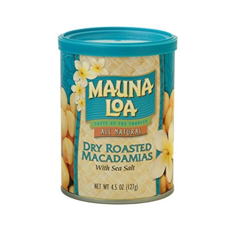 Mauna Loa Premium Hawaiian Roasted Macadamia Nuts, Dry Roasted W